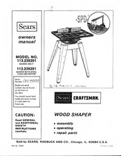 Sears Craftsman 113.239201 Owner's Manual