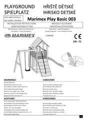 MARIMEX Play Basic 003 11640189 Installation Instructions Manual