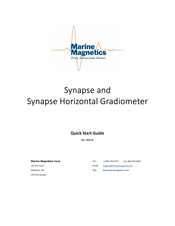 Marine Magnetics Synapse Horizontal Quick Start Manual