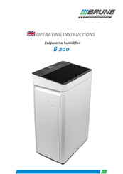 Brune B200 Operating Instructions Manual
