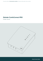Zehnder Rittling ComfoConnect PRO Installer Manual