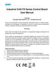 Sunix CAN-M2102IR User Manual