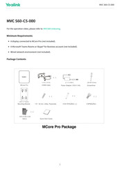 Yealink MVC S60-C5-000 Quick Start Manual