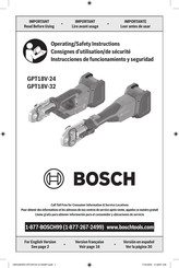 Bosch Professional GPT 18V-32 Operating/Safety Instructions Manual