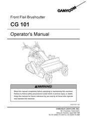 CanyCom CG 101 Operator's Manual