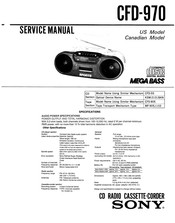Sony CFD-970 Instruction Manual