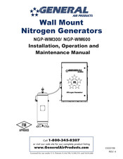General Air Products NGP-WM300 Installation, Operation And Maintenance Manual