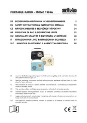 SILVA Schneider JS012SPS-060100VH Safety Instructions & Instruction Manual