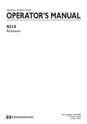 Kongskilde R310-100 Operator's Manual
