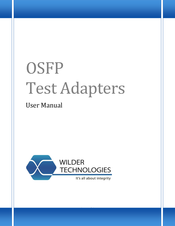 Wilder Technologies OSFP-TPA2.4-MCB-R User Manual