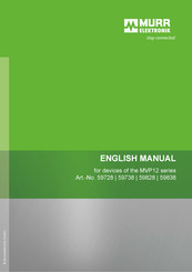 Murr Elektronik 59738 English Manual