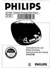 Philips AZ7465 Instructions For Use Manual