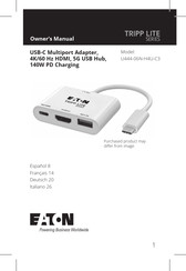 Eaton TRIPP LITE U444-06N-H4U-C3 Owner's Manual