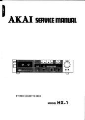 Akai HX-1 Service Manual