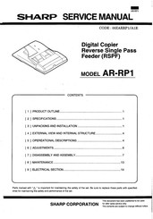 Sharp AR-RP1 Service Manual