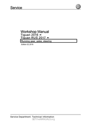 Volkswagen Tiguan RUS 2017 Workshop Manual