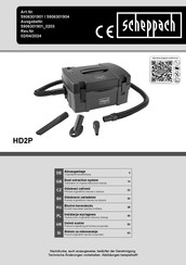 Scheppach HD2P Instruction Manual