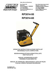 Euro Shatal RP3014-60 Operating Instructions/Spare Parts List