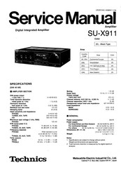 Technics SU-X911 Service Manual