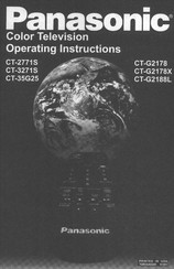 Panasonic CT-G2178X Operating Instructions Manual