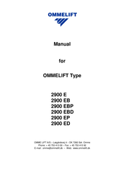 OMMELIFT 2900 EP Manual