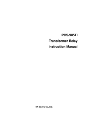 NR Electric PCS-985TI Instruction Manual