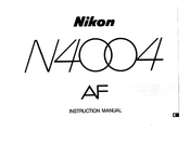 Nikon N4004 AF Instruction Manual