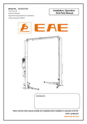 EAE EE-62CE-42T Installation, Operation, And Parts Manual