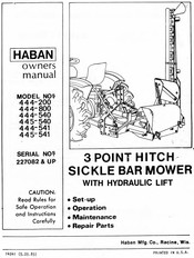 Haban 444-200 Owner's Manual