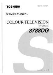 Toshiba 3788DG Service Manual