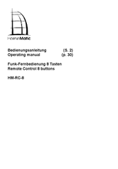 HomeMatic HM-RC-8 Operating Manual