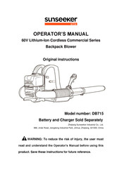 SUNSEEKER DB715 Operator's Manual