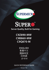 Supermicro SUPERO C9B860-MW Quick Reference Manual