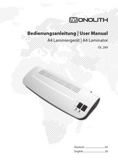 monolith OL 289 User Manual