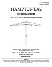 HAMPTON BAY UB003A Use And Care Manual