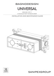Sanipex BAGNODESIGN UNIVERSAL BDM-MIX-C315-T1 Installation And Maintenance Manual