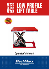 MechMaxx ELT22 Operator's Manual
