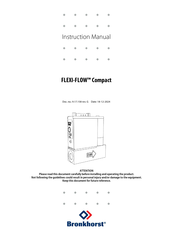 BRONKHORST FLEXI-FLOW Compact Instruction Manual