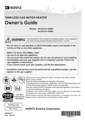 Noritz NC250-DV-ASME-LP Owner's Manual