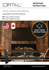 ORTAL HOLOGRAPHIC 74/180 Installation & User Manual