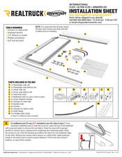 REALTRUCK UnderCover FLEX Installation Sheet