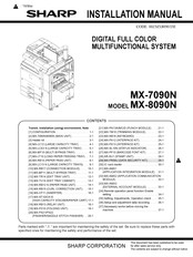 Sharp MX-8090N Installation Manual
