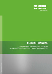Murr Elektronik Modlight60 Pro-RGB M12-4U-IOL English Manual