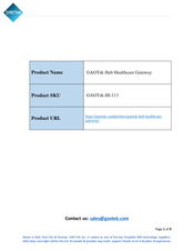 GAOTek HI-113 Manual