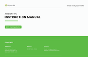 Prana Air AMBIENT PM Instruction Manual