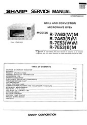 Sharp R-7E53WM Service Manual