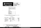 Hitachi CT1324 Service Manual