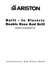 Ariston DOV317 IX Installation And User Manual