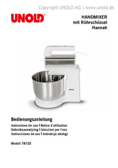 Unold 78720 Instructions For Use Manual