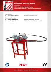 Holzmann Maschinen PB80N Operating Manual